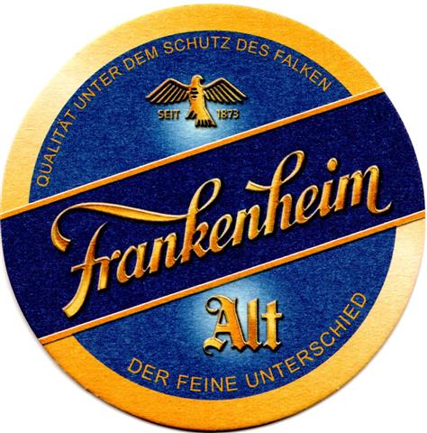 dsseldorf d-nw franken schiff 2a (rund215-hg blau-rand gelbbraun)